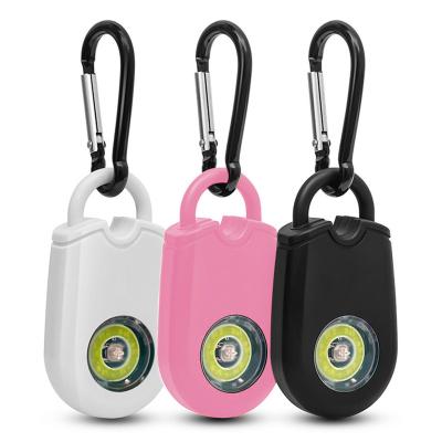 China Women security protect alarm Personal Security Alarm Keychain Siren Safety Alarm Personal Alarms with Security and Flash Light for sale