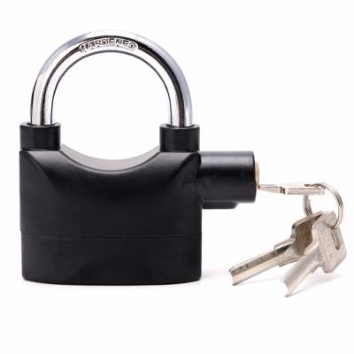 China Waterproof Alarm Lock Padlock Siren Alarm Padlock with Alarm 10*9.5*3.6cm for sale