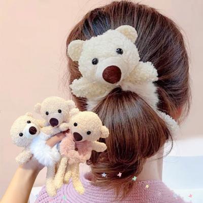 China ALLOY cuddly bear cuddly hair rings, soft balls, hair ties for sale