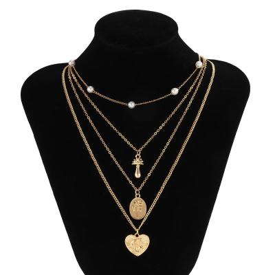 China Main product all-match round bead necklace factory main fashion stacking punk metal thin chain necklace for sale