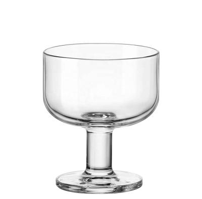 China Bormioli Hosteria New Classic / Postmodern Medium Tempered Stackable Glass Dessert Cup for sale