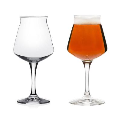 China New classic/postmodern italian drinking serving glasses stemmed teku beer glass from Tulip Craft for sale