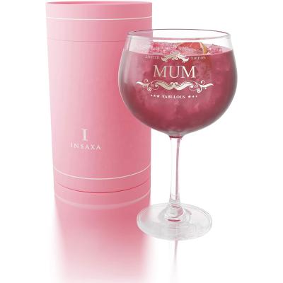 China New Classic/Postmodern Gifts For Mom Great Gin Balloon Glass Mum Christmas Gifts For Mom Presents For Mom Birthday And Mothers Day for sale