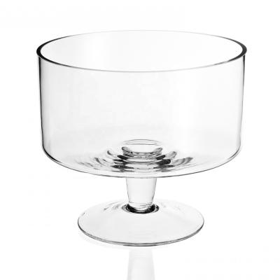 China Lexington Minimalist Mouth Blown Glass Trifle Lead Free Bowl for sale