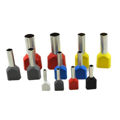 China Electronic Components Hampool Cable Rope End Terminals Shoelace Insulated Crimp Shoelace Ferrule Rope End Terminals for sale