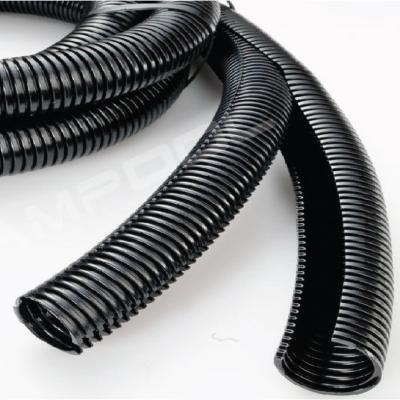 China LOW VOLTAGE Hampool Black Wire And Cable Protection PP Flexible Flame Retardant Corrugated Tube for sale