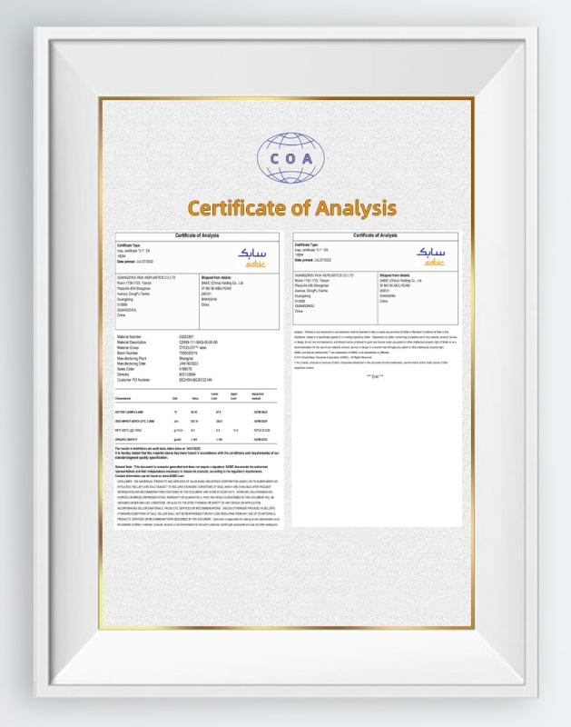 Certificate of Analysis - Shenzhen Samtion Chemical Co., Ltd