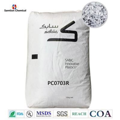 China S-Plastic Lexan S-Plastic 0703R Pc resin polycarbonate resin plastic granule UV Stabilized For Outdoor And Lighting for sale