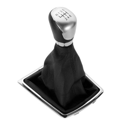 China FENGCHEN Leather Plastic Gear Shift Knob Cover For Ford Focus 2 MK2 FL MK3 MK4 for sale