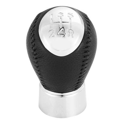 China Black Genuine Leather 5 Speed ​​Car Gear Shift Knob For Mazda 3 5 6 Cx-7 Mx-5 for sale