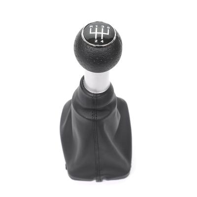 China Leather+plastic 5/6 Speed ​​Manual Car Gear Shift Knob For Audi A3 8L 2001 2002 2003 Black for sale