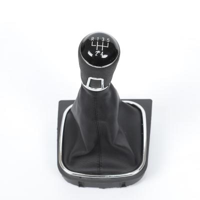 China Leather+plastic 5 speed shift knob vwshift knob car shift knobs ForVW Jetta 5 GOLF 6 VI MK5 MK6 5KD 711113 for sale