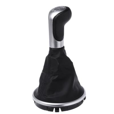 China Wholesale 5 Speed ​​Car Gear Shift Knob Leather Cover Leather And Plastic Boot For Skoda Fabia 2 MK2 2007-2012 for sale