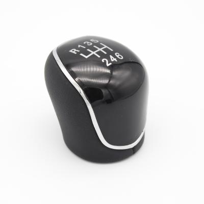 China Black Leather+plastic Car Gear Shift Knob 5/6 Speed ​​ForFord Focus Mondeo Mk3 Mk4 for sale