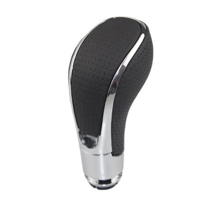 China Hot Selling Auto Lever Car Key Leather+plastic Stick Handle Shift Knob For Opel For Vauxhall For Badges for sale