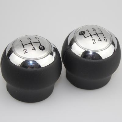 China FENGCHEN Leather+plastic Silver Manual Car Gear Shift Knob ForTOYOTA Corolla for sale