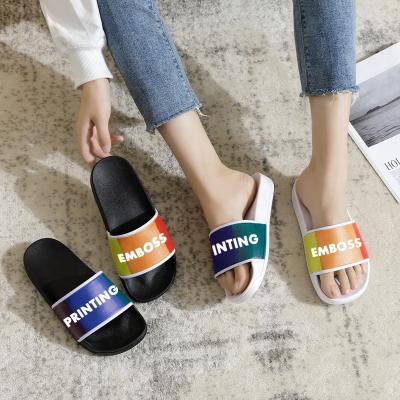 China Greatshoe Anti-Slippery PVC Slipper White Slide Beach Sandal, Customize Sandals Logo Slide Man Slipper Sandal For Men for sale