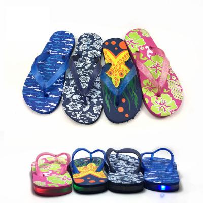 China Greatshoe Breathable Newcomer Led Lightweight Slippers Light Up Flip Flops Swimming Poolside Reception Women EVA PVC Unique Tag Slippers for sale