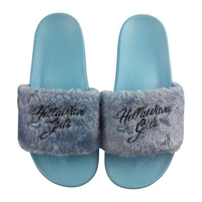 China Greatshoe Sale Anti-slippery Best Popular For Women Fox Fur Faux Furry Slippers Home Slides Sandals Indoor Shoes For Ladies for sale