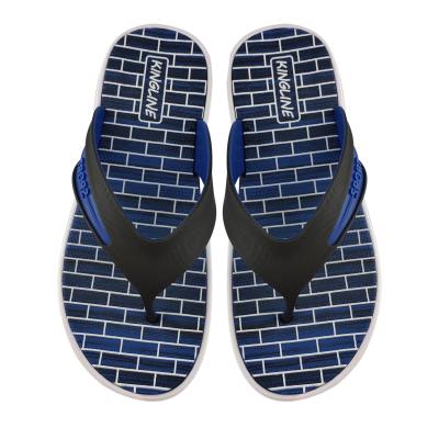 China Hot Selling Fashion Trend Greatshoe Custom Logo Printed Breathable Lightweight Mens Flip Flops Slipper Mens Flip Flops for sale