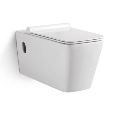 China Automatic Operation Top Quality European Luxury Concealed Wall Tank Toilet Toilet Hung for sale