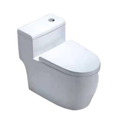 China Wholesale White Double-flow Water System China Wc One-piece Complete Toilet Set for sale