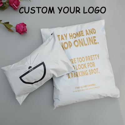 China shoes & custom poly apparel logo white black bags custom mailing shipping mailing plastic biodegradable compostable mailer bag for sale