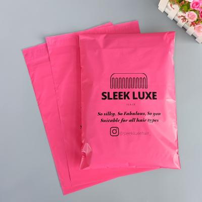 China shoes & hot sale pink plastic apparel mailer mailing bags poly mailing bags eco-friendly Custom Logo Black Poly Mailers Bag for apparel for sale