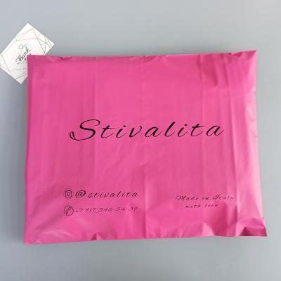 China shoes & Custom Mailing Poly Mailer Envelopes Logo Printing Biodegradable Poly Mailers Hot Pink Apparel Bags For Makeup for sale