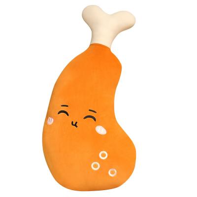 China Lovely Creativity Simulation Stuffed Chicken Leg Expression Stuffed Toy Sleeping Children's Pillow Doll Gift for sale