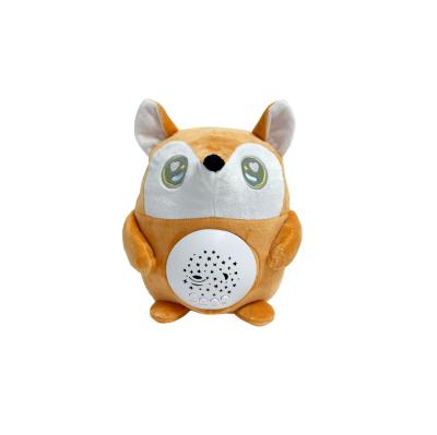 China Funny Educational Stuffed Plush Soft Toys Cute Plush Projection Toys with Music and Light for sale