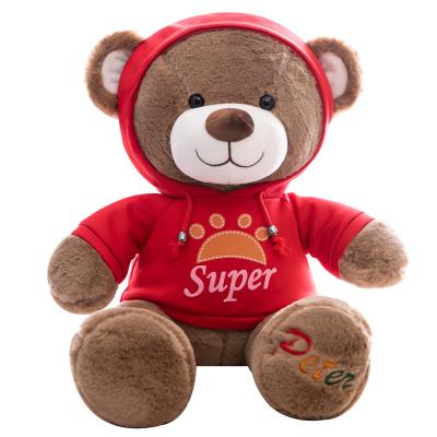 China Custom Logo Plush Giant 5 Colors Stuffed Animal Toy Custom Made Valentine Soft Gift Love Bear Plush Size Baby OEM Free Sample Large for sale