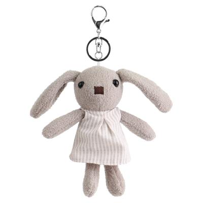 China Promotion Large Size Fur Plush Wedding Doll Rabbit Hanging Key Chain Colorful Hanging Bunny Plush Bag Decoration Mini for sale