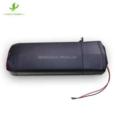 China Electric Bicycles/Scooters Rear Rack 10S5P Battery Case 36V 13Ah Rechargeable Lithium Battery Pack For Electric Bicycle for sale