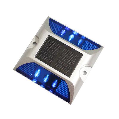 China Waterproof LED solar road studs Reflective studs Ground warning flashing lights Cast aluminum road studs JG-001 for sale