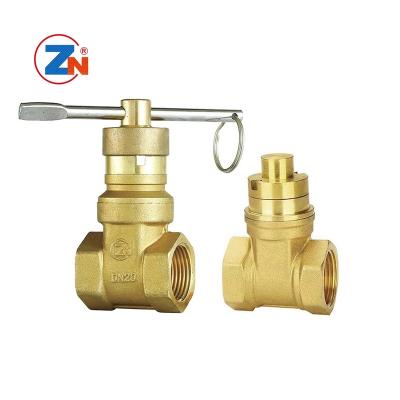 China General Durable Cipher Gate Valve Seal Bronze Resilient Gate Valve With Lock for sale