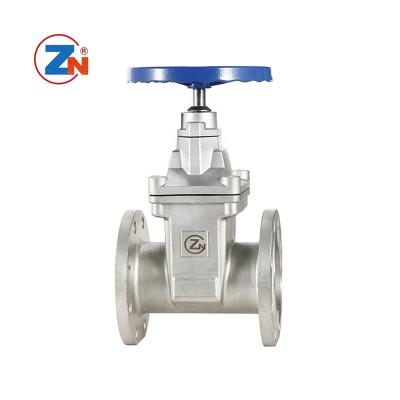 China Z45X General Stainless Steel Flange Soft Seal Water Resilient Seated Manual Gate Valves for sale