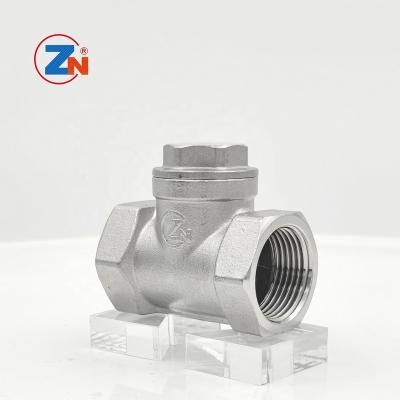 China General 1/2In DN15 Non Return Type Check Valve CF8M Stainless Steel Water Pipe Lift Check Valves for sale