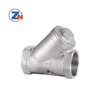 China General 304 Stainless Steel PN16 Water Thread Y Type Strainer Filter Valve for sale