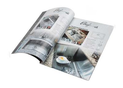 China Custom A4 Glossy Paper Paperback Binding Catalogue Printing Services for sale