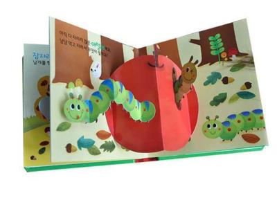 China Sound Music Pop Up Children Books Printing Service with Cardboard 3D Printing for sale