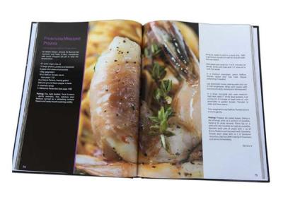 China CMYK Cooking Book Printing Embossing Finishing A4 Custom Cookbook Printing Service for sale