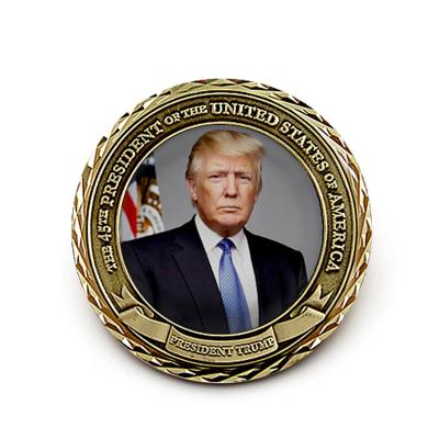 China Wholesale Custom Metal Donald Trump Challenge Coin from Europe for sale