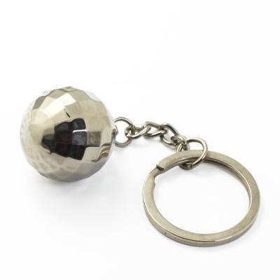 China Hot Sale Metal 3D Color Electroplate Disco Ball Key Chain for sale