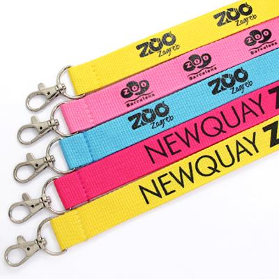 China High quality durable no minimum order custom loose silk screen printed lanyard cheap for sale