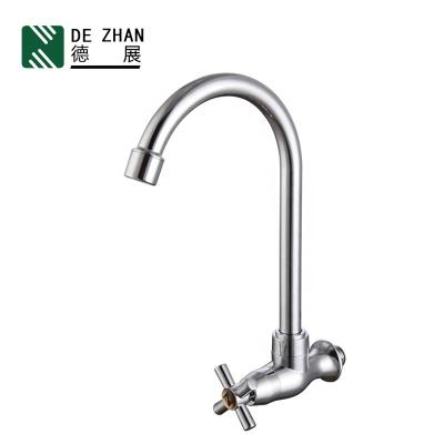 China CLASSIC Cheap Price Polished Single Handle Long Neck Kitchen Faucets Cold Water Faucet for sale