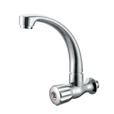 China Contemporary Plastic Wall Mounted Gooseneck Kitchen Sink Faucet for sale