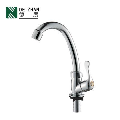 China Contemporary Cheap Kitchen Water Tap Kitchen Accessories ABS Plastic Single Cold Faucet For Kitchen Sink Basin for sale