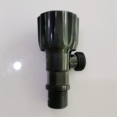 China Black ABS Home Kitchen Plastic Toliet Angle Valve 1/4