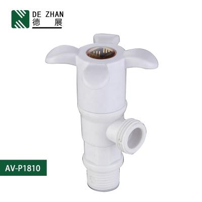 China ABS Plastic Chrome Toilet Angle Valve Plastic Angle Stop Valve for sale